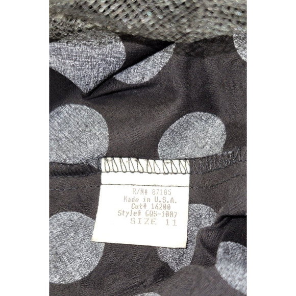 Ruby Rox Sz 11 Black White Large Polka Dot Strapless Y2K Vintage Zip Back Dress - Picture 10 of 11